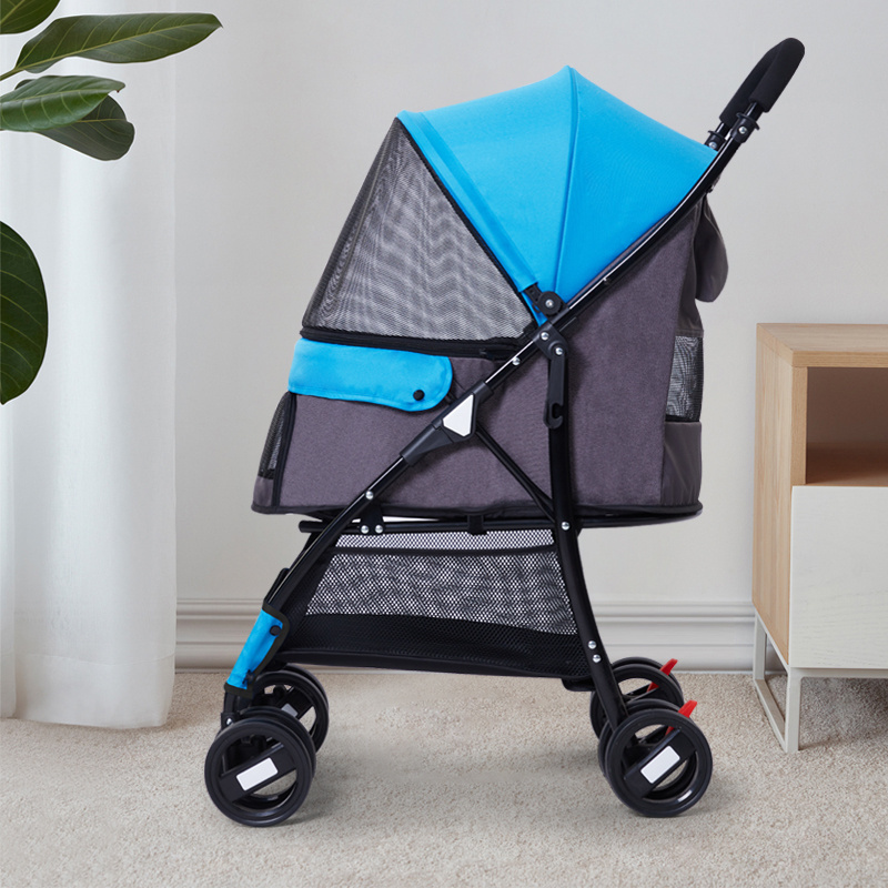 pet cart dog double stroller high quality Foldable Pet Stroller stroller for dogs