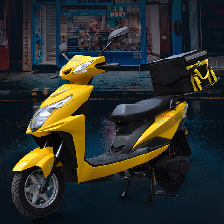 Delivery Pizza Scooter 2022 Loding King 50kmh 1500w Electric Motorcycle With 72v50ah Electric