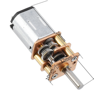 Customized High Torque Small Gearbox 3V to 12V N20 N30 Metal Gear Motor 12mm DC motor for Fans