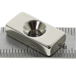 Wholesale n42 Neodymium Block Rectangle Magnets NdFeb Magnet 20x10x5 with Countersunk Hole for cabinet doors closures