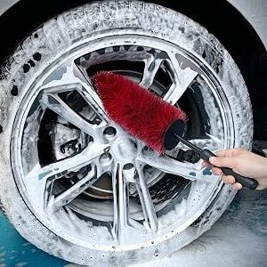 Soft Bristle Long Master handle  Car vehicle Engine Motorcycles cleaning Wheel Rim  Brush