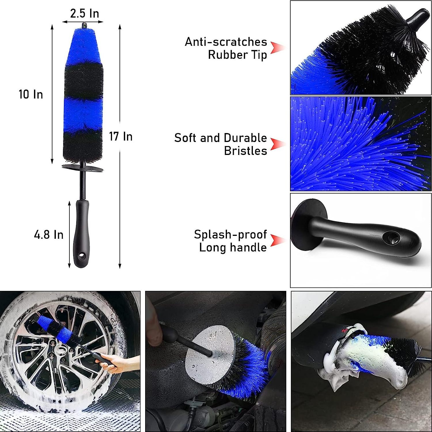 Factory Supply  Quality 20Pcs  Car Wheel Tire Cleaning Brush Set and car wash brush