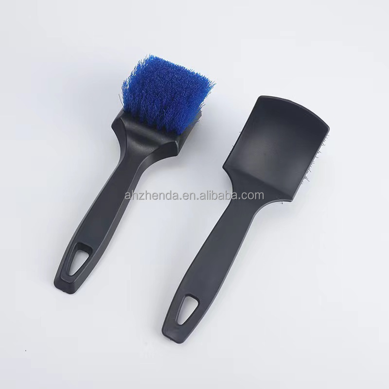 Short Handle Car Wash Brush Tire Brush Cleaning Car Tires Wheels and Carpets Tyre Brush