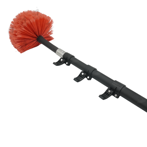 6-24 ft Long Telescopic Extension Pole Lightweight Sturdy Aluminum Telescoping Pole and water fed pole for  Window Cleaning