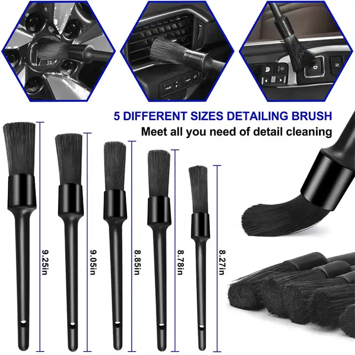 18 pcs car detailing brush set car interior detailing set with auto drill clean brushes