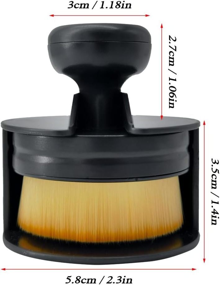 Zhenda factory Supply Car Tire Applicator Detailing Soft Bristle Cosmetic Brush