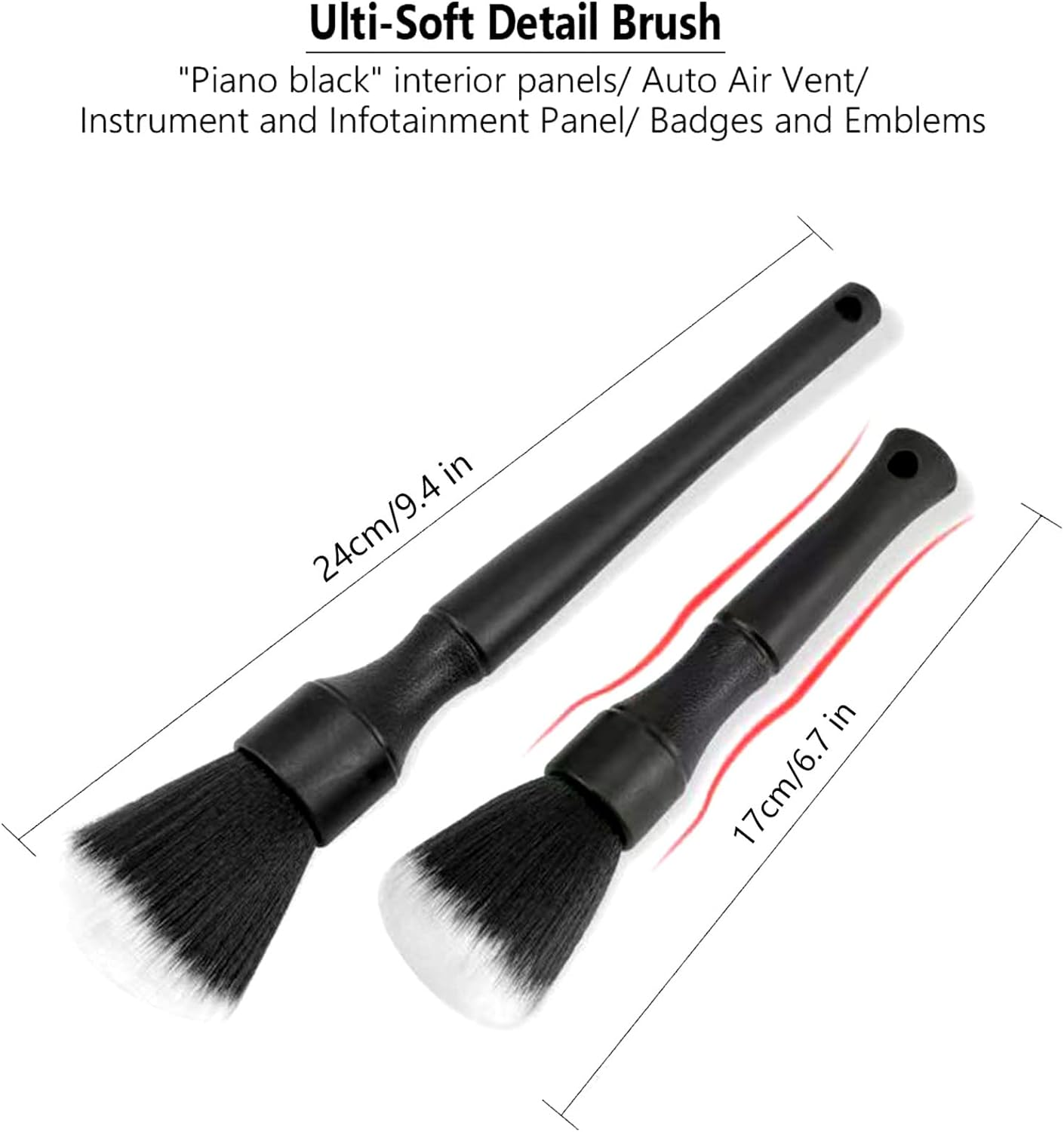 Wholesale Auto Interior Exterior No Scratch  Detail Brush Kit for Cleaning  Dashboard Seat Wheel, Engine, Wheel Nut