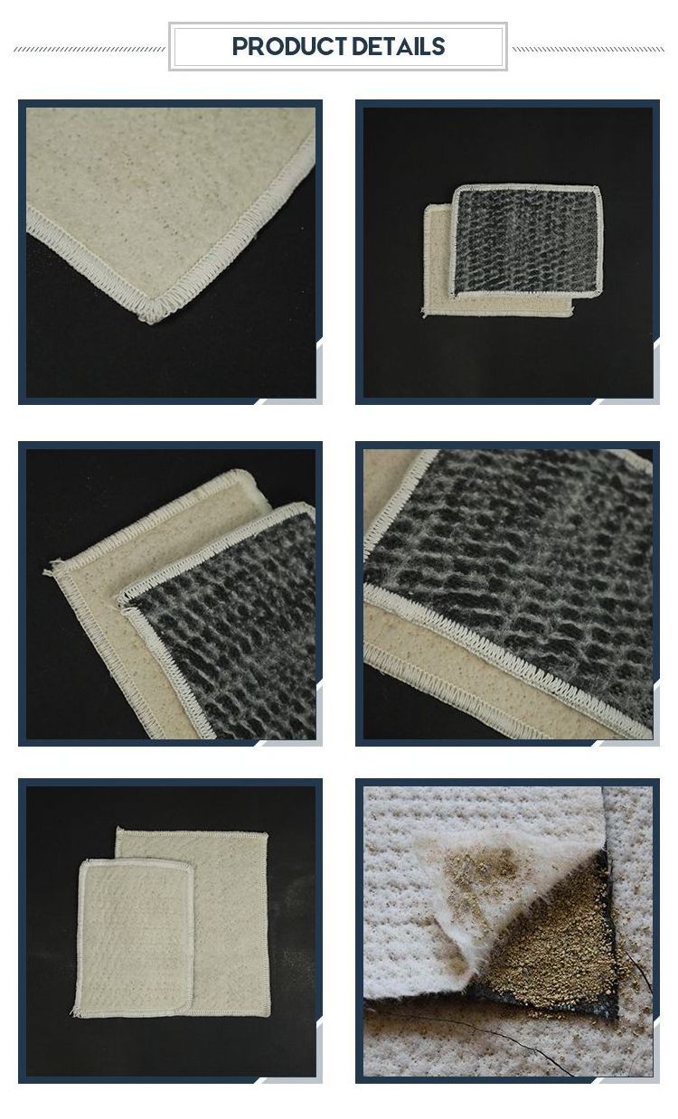 Bentonite Composite Waterproof Blanket Geosynthetic Clay Liner Bentonite Blanket Geosynthetic Clay Liner Price for Landfill