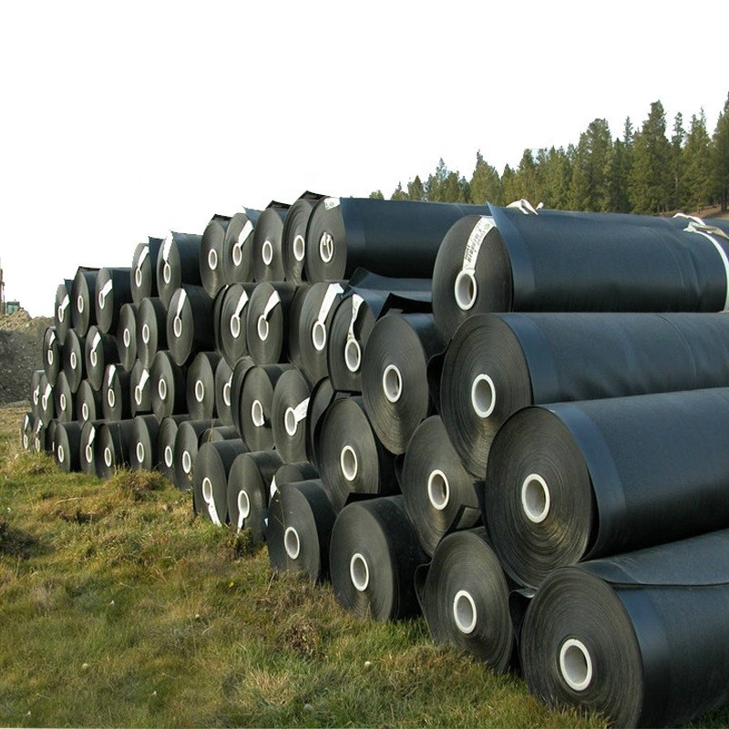 High Quality Waterproof Hdpe Black Pond Liner Rolls Geomembrane 1.5mm For Aquaculture Welder Liner Farm Pond Liner for Sale