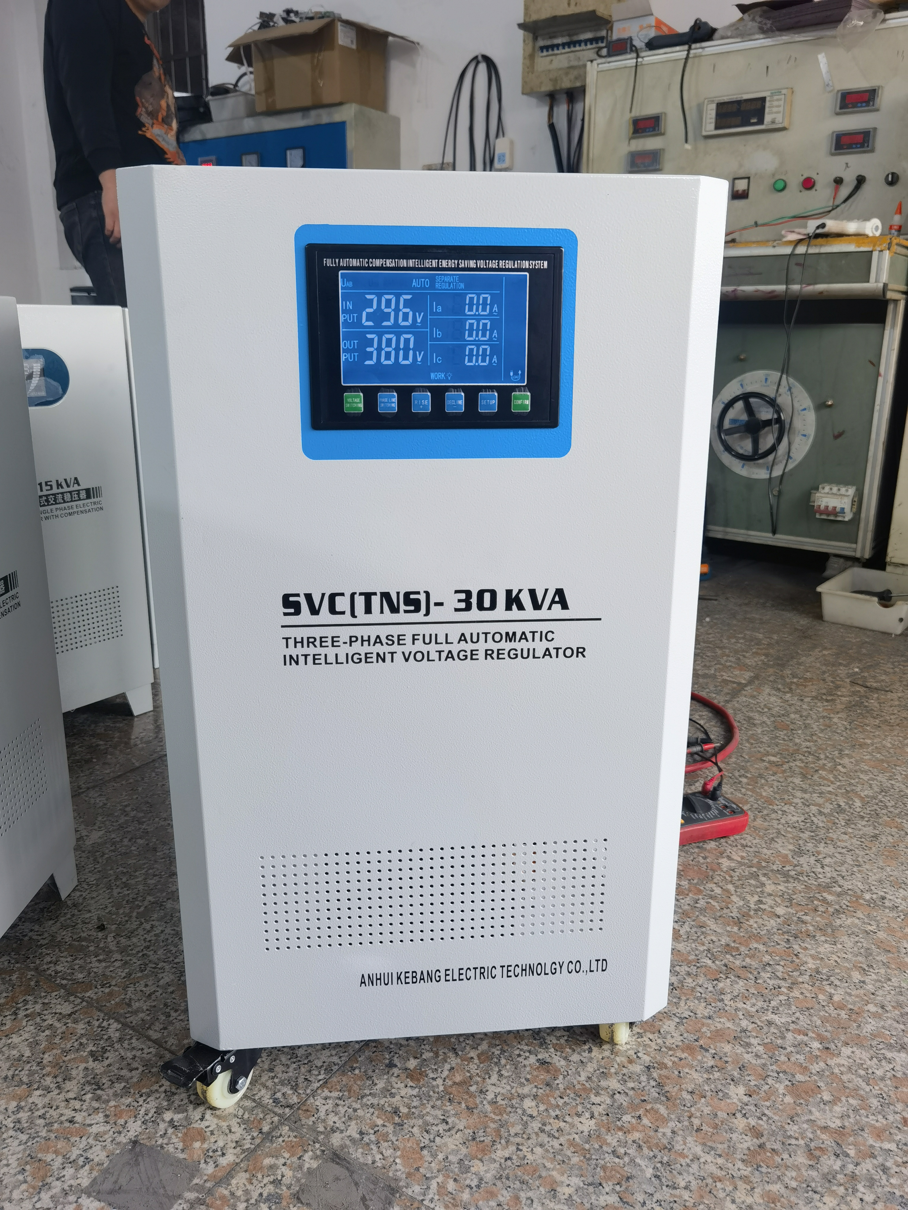 Tns-15kva 30kva 50kva 3 Phase Ac Avr Automatic Voltage Regulator 400v With Led Digital Display