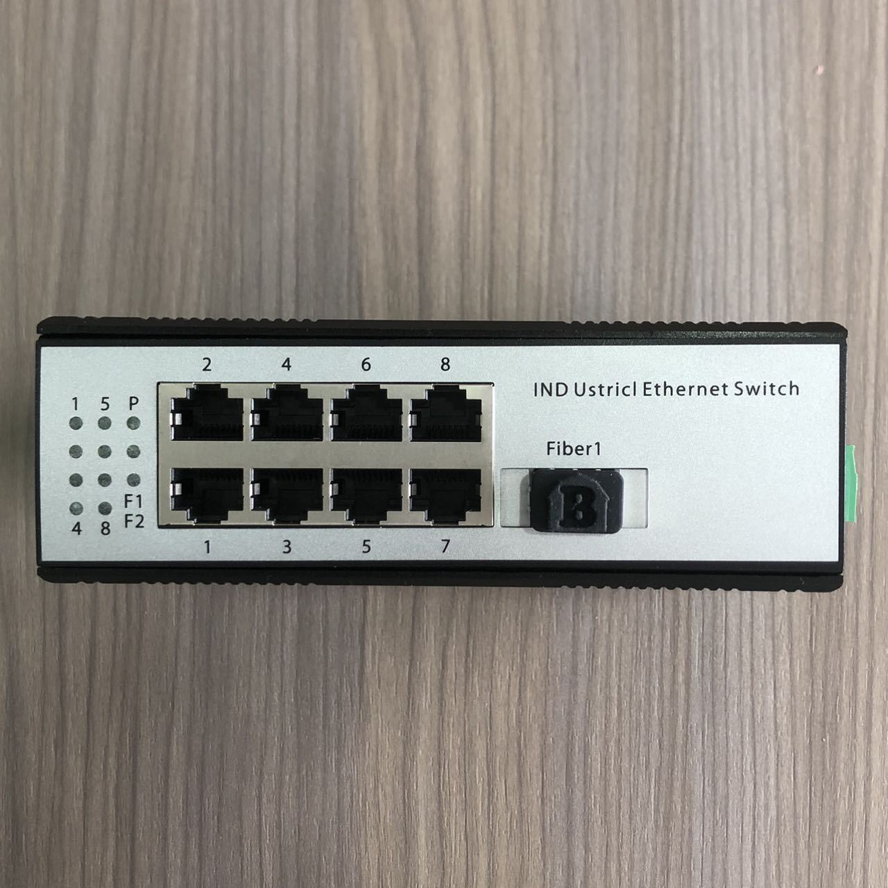 Din Rail Fiber 1 Ethernet Switch 8 Ports Industrial PoE Network Switches Factory OEM