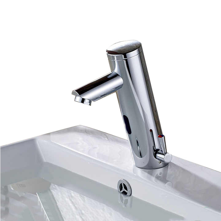 hot and cold water automatic shut off faucet chrome brass basin faucet automatic infrared sensor taps