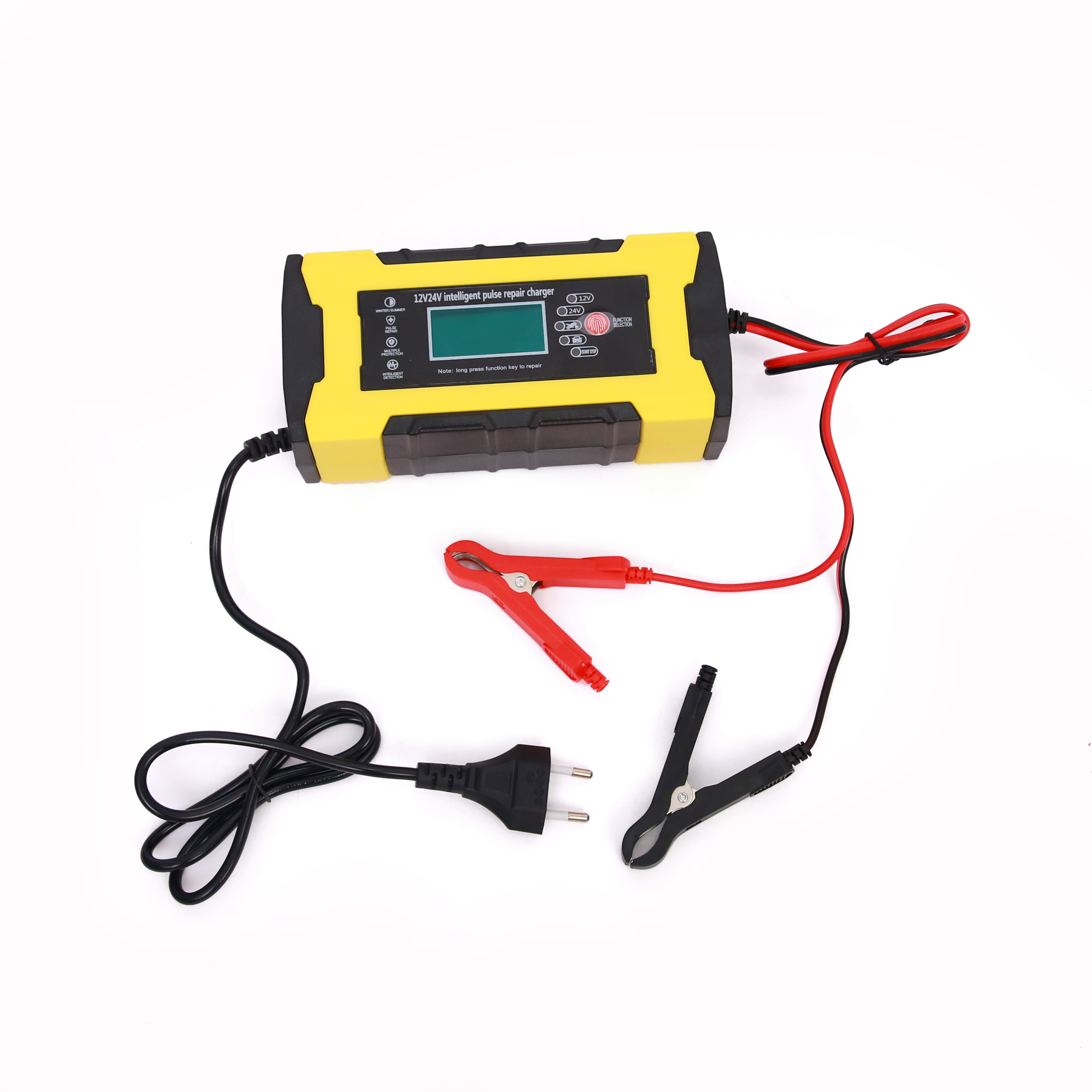 New Design 12V 24V DC 10A 5A Universal Car Battery Charger Jump Starter Smart Lithium Battery Charger