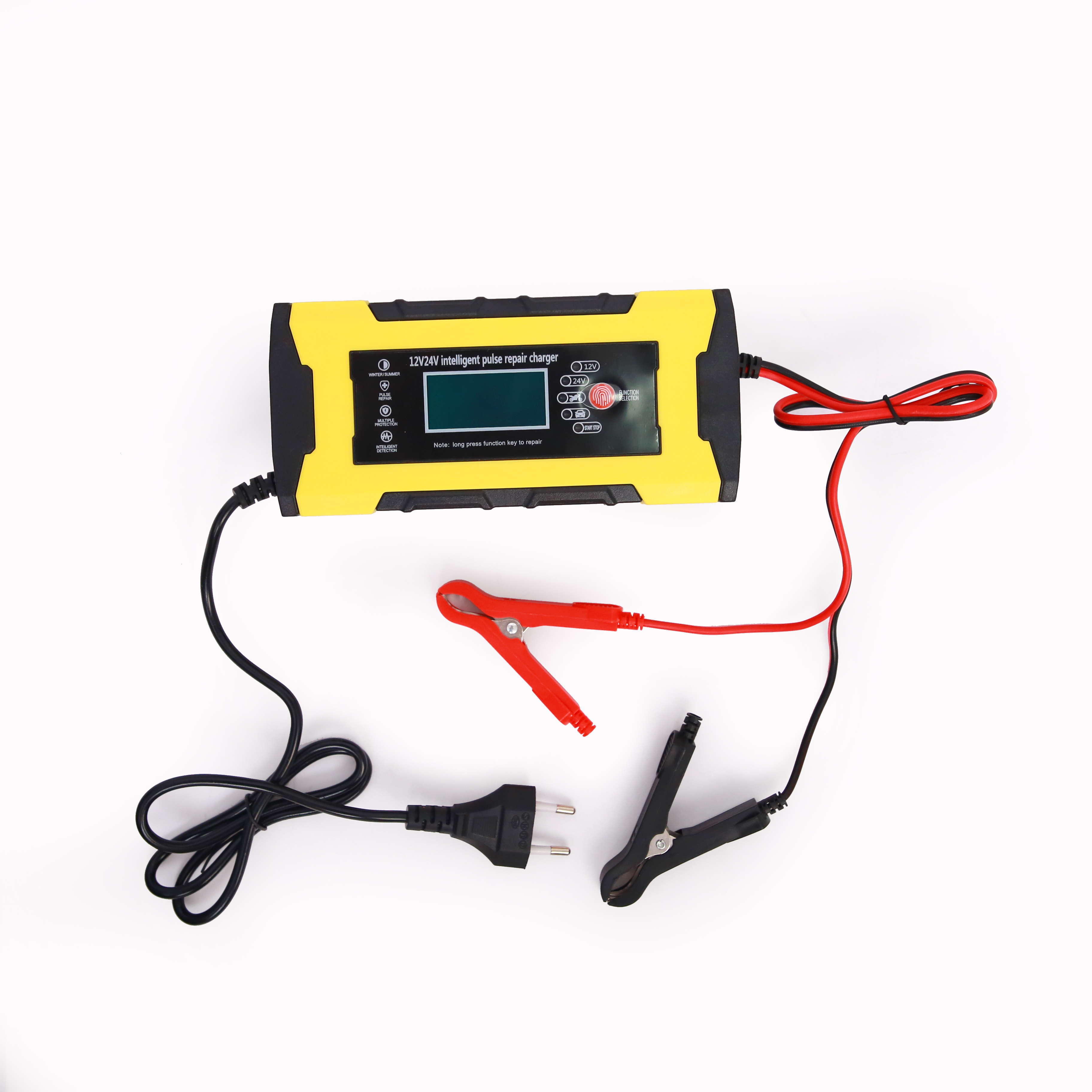 New Design 12V 24V DC 10A 5A Universal Car Battery Charger Jump Starter Smart Lithium Battery Charger