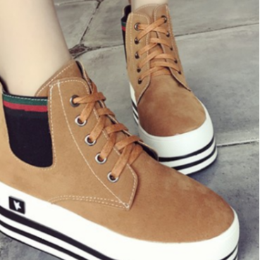 2018 latest autumn design fashion popular round head lace-up nice flat woman boot