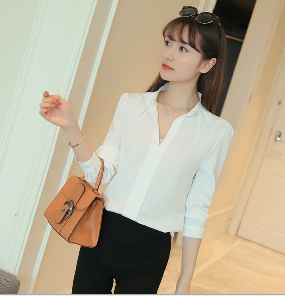 Summer latest new loose sleeveless v neck casual ladies fashion chiffon shirt