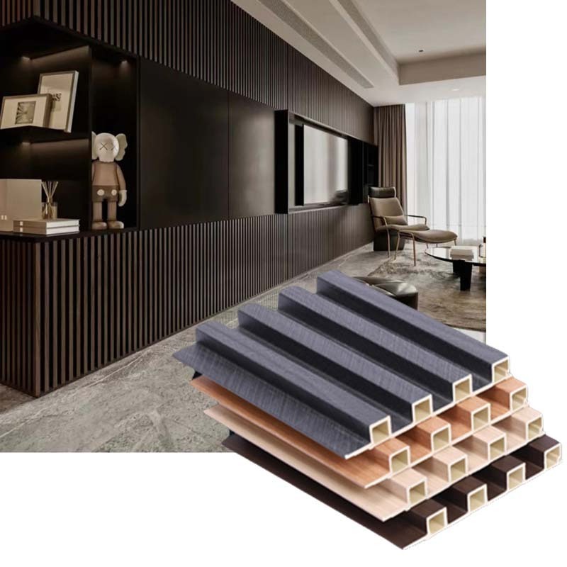 Interior WPC Decorative Wood Alternatives Fluted Wall Panel For Indoor Decoration