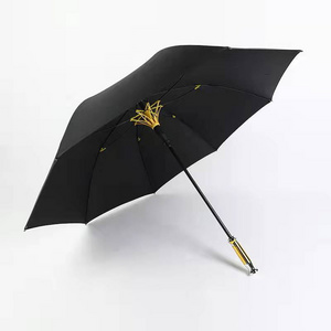 AI-MICH Business Gift Custom Logo Pattern Golf Umbrella Luxury Promotional Item Auto Open Rainbow Umbrella