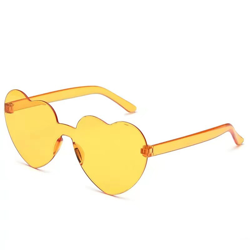 AI-MICH Custom Recycled Plastic Eco Friendly Fishing Sunglasses Men Outdoor Frameless Heart Shape Pink Sunglasses