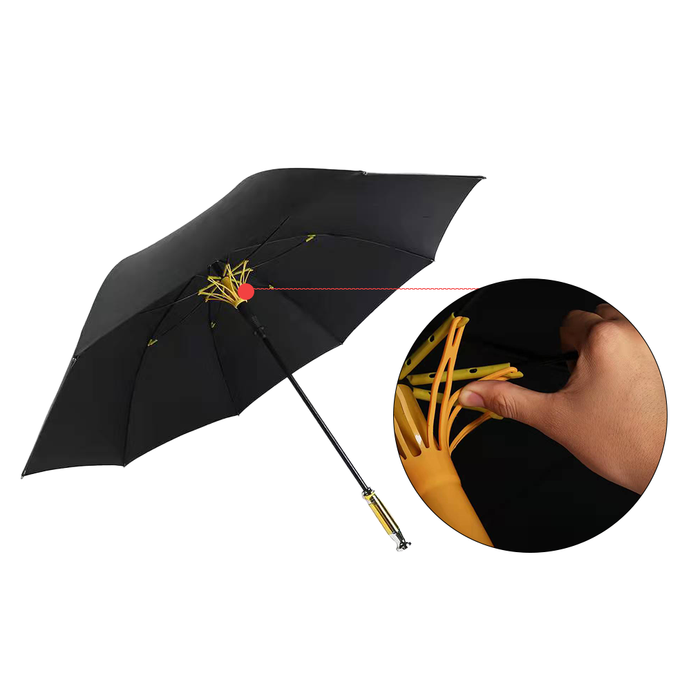 AI-MICH High Quality Windproof Carbon Fiber Promotion Auto Open Straight Golf Umbrella Smart Umbrella With Printed Logo