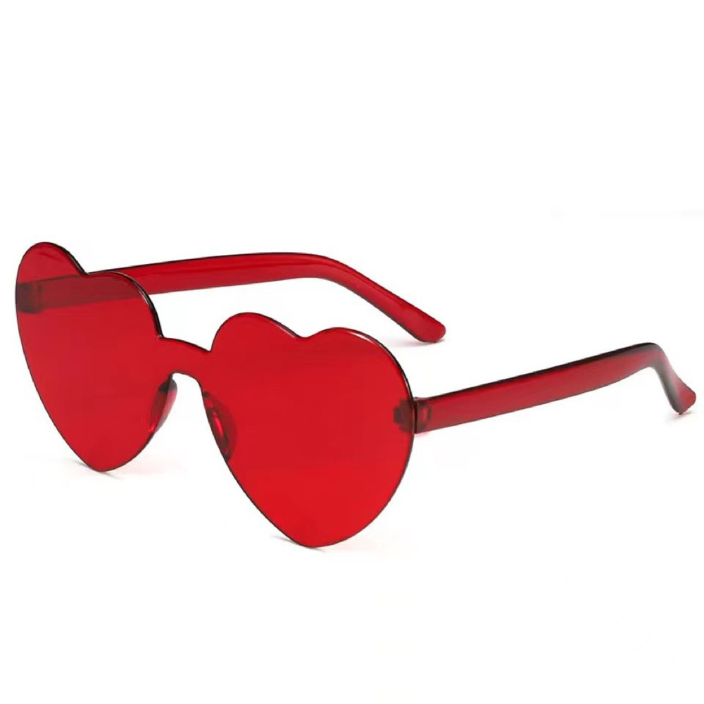 AI-MICH Custom Recycled Plastic Eco Friendly Fishing Sunglasses Men Outdoor Frameless Heart Shape Pink Sunglasses