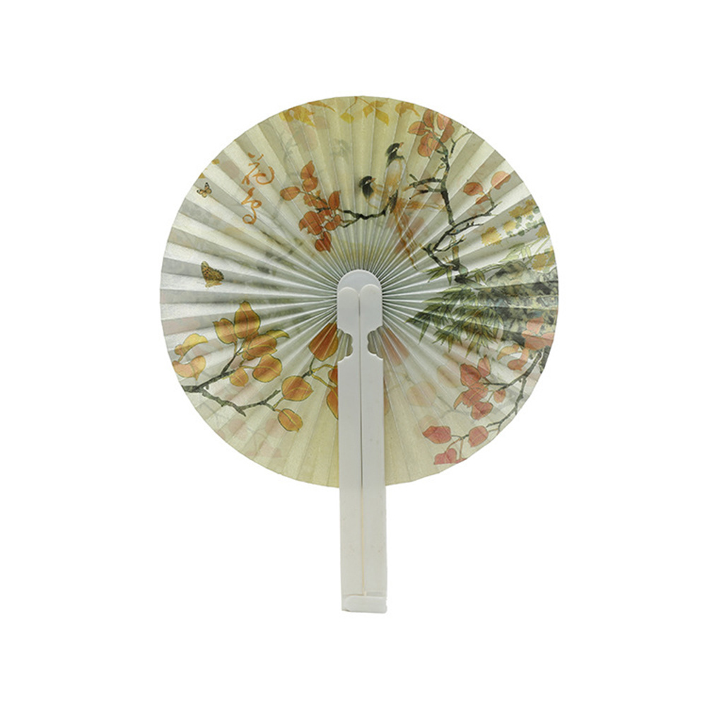 AI-MICH Promotional Paper And Plastic Portable Hand Fan With Your Brand Printed