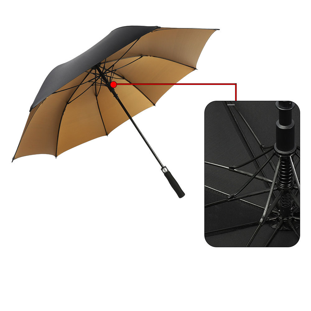 AI-MICH Fashion Windproof Customized Umbrella Fiberglass Advertising Logo Print Automatic Straight Open Customized Umbrella