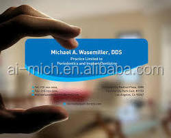 Custom Plastic Transparent Business Invitation Name Card With Letter Press