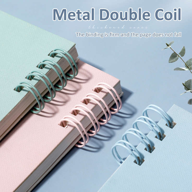 AI-MICH Oem Coil Binding A5 B5 Factory Customized Art Paper Hard Dairy Exercise Pp Coil Book Cover Notebook For Student