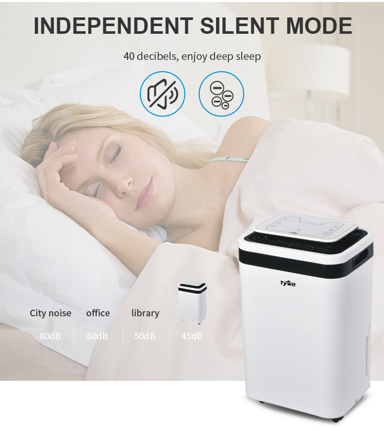 Comercial Multifunction Custom Electric Deshumidificador Home Portable Wifi Desiccant 10L 12L Air Dehumidifier