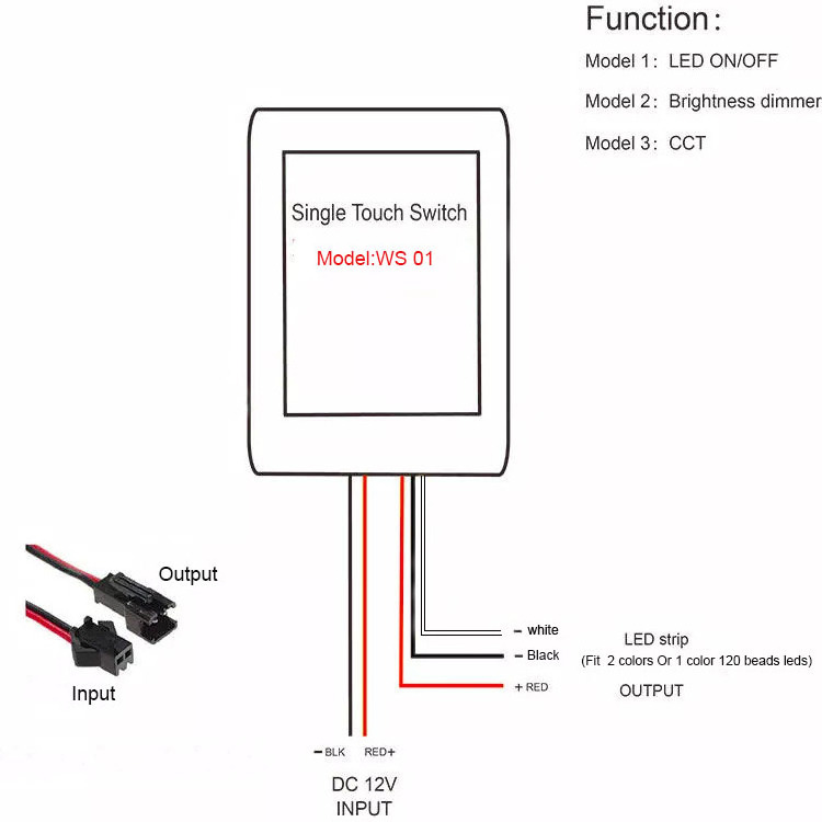 Customize Led Dimmer Touch Controller For Bath Mirror Automatic ON/OFF Single Touch Sensor Switch