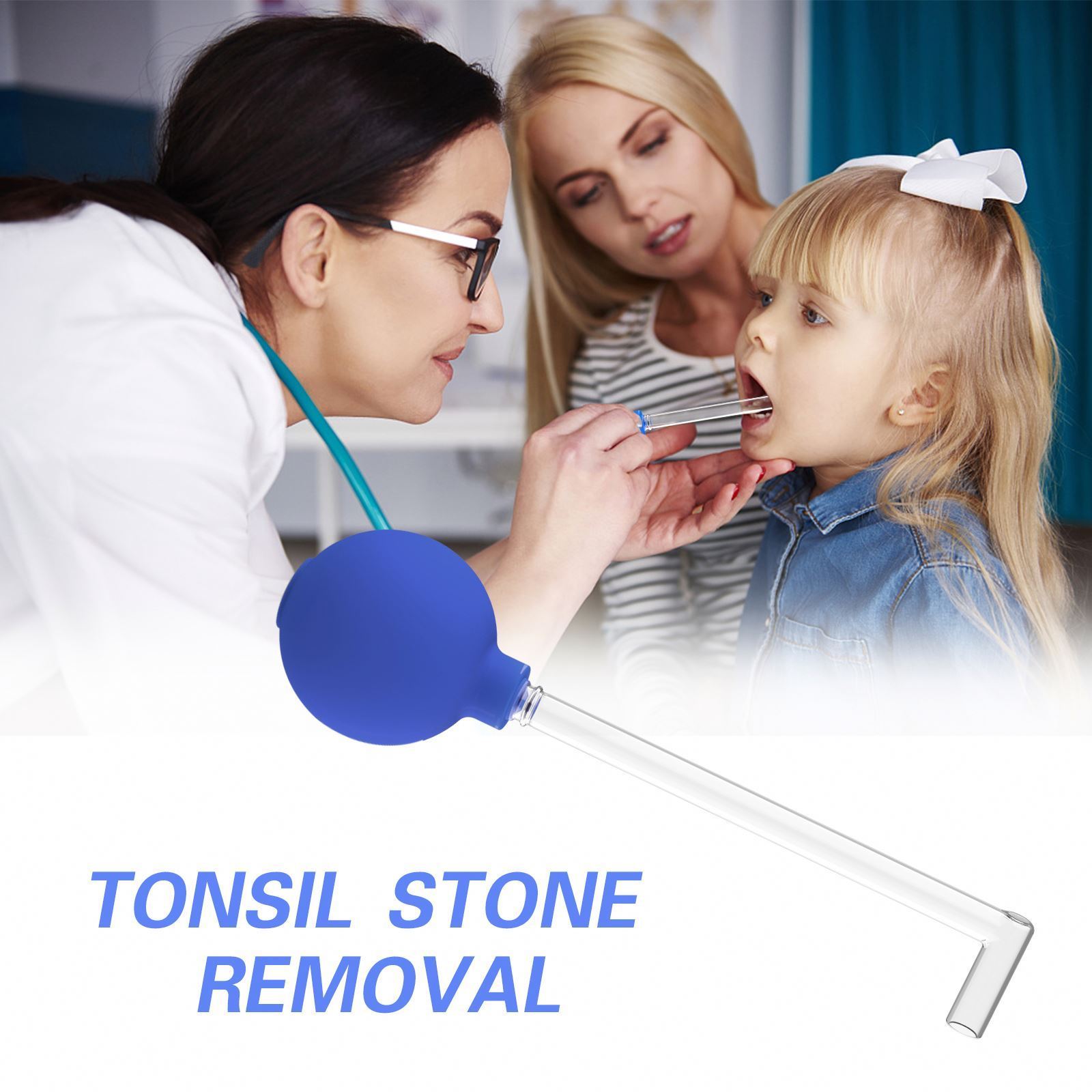 Glass  Removing Tonsil Stones Remove Almond Stones e Mouth Cleaner Remover Tool