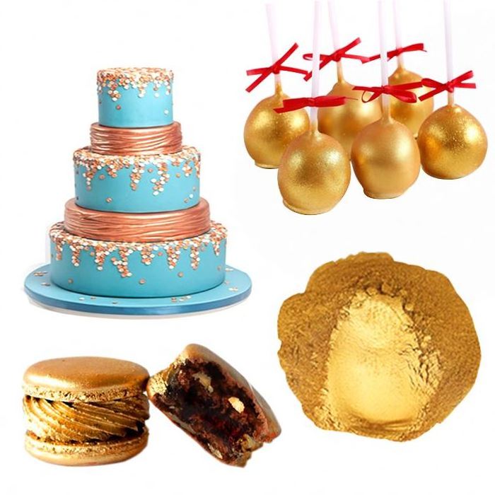 Sephcare Cake Food Coloring Gold Edible Luster Dust for Cake Icing /Fondant