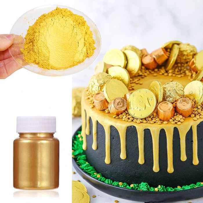 Food Grade Glitter Cake Dust Shimmer Powdered Edible Metallic Powder Food Coloring