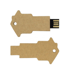 AiAude bulk cheap high speed usb key memory stick OEM Recycled cardboard paper usb flash drive