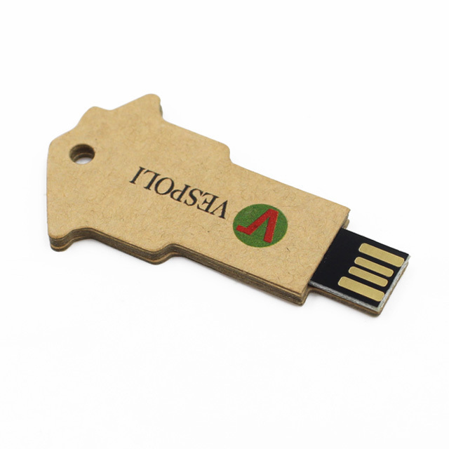 AiAude bulk cheap high speed usb key memory stick OEM Recycled cardboard paper usb flash drive