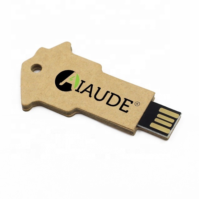 AiAude bulk cheap high speed usb key memory stick OEM Recycled cardboard paper usb flash drive