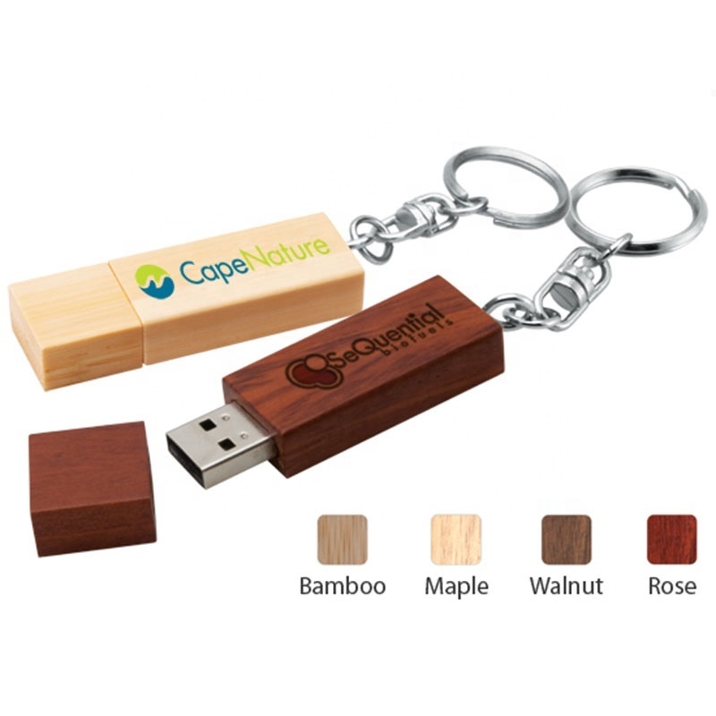 Eco-friendly Wooden usb flash drive Maple Walnut Rose Natural Bamboo Usb Stick 3.0 2.0 Engraved Logo Wedding gifts Pendrive