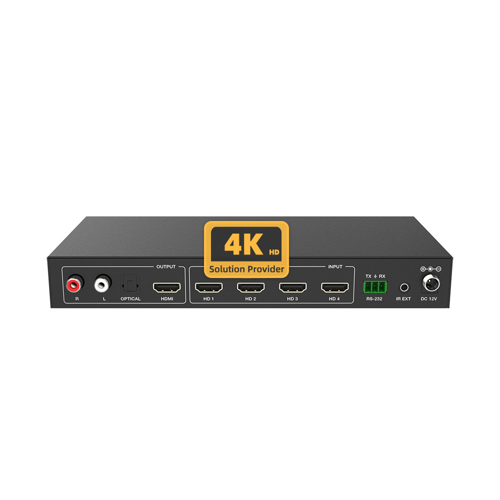 OEM 3D 4K60hz Ultra HD HDMI Quad multi viewer 4 in 1 Out HDMI switch 4 X 1 for Projector Monitor DVD Player and Blu-ray Player