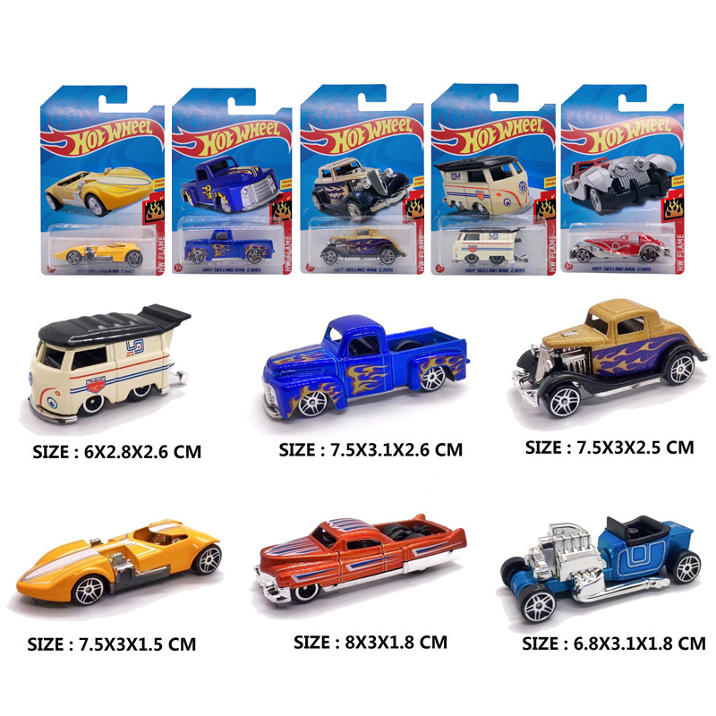 Alloy Diecast Car Scale Hobby Model Hot Free Wheel Diecast Toy Model Vehicles Unisex Cars 1:64 Die Cast Car 1:64 Bliter Card