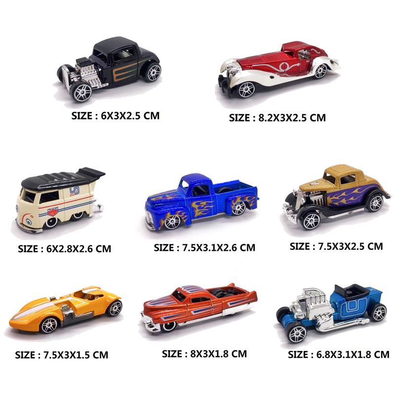 Alloy Diecast Car Scale Hobby Model Hot Free Wheel Diecast Toy Model Vehicles Unisex Cars 1:64 Die Cast Car 1:64 Bliter Card