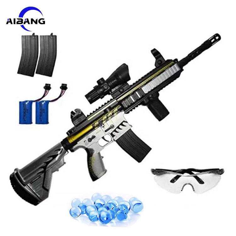 M416 Ak47 M4 M4a1 Electric Gel Blaster Ball Toy Guns Outdoor Game Gel Water Bead Blaster Splatter Shell Ejecting Toy Gun For Kid