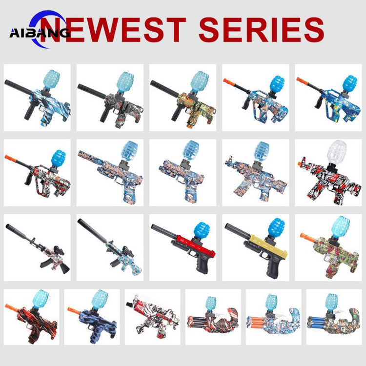 M416 Ak47 M4 M4a1 Electric Gel Blaster Ball Toy Guns Outdoor Game Gel Water Bead Blaster Splatter Shell Ejecting Toy Gun For Kid