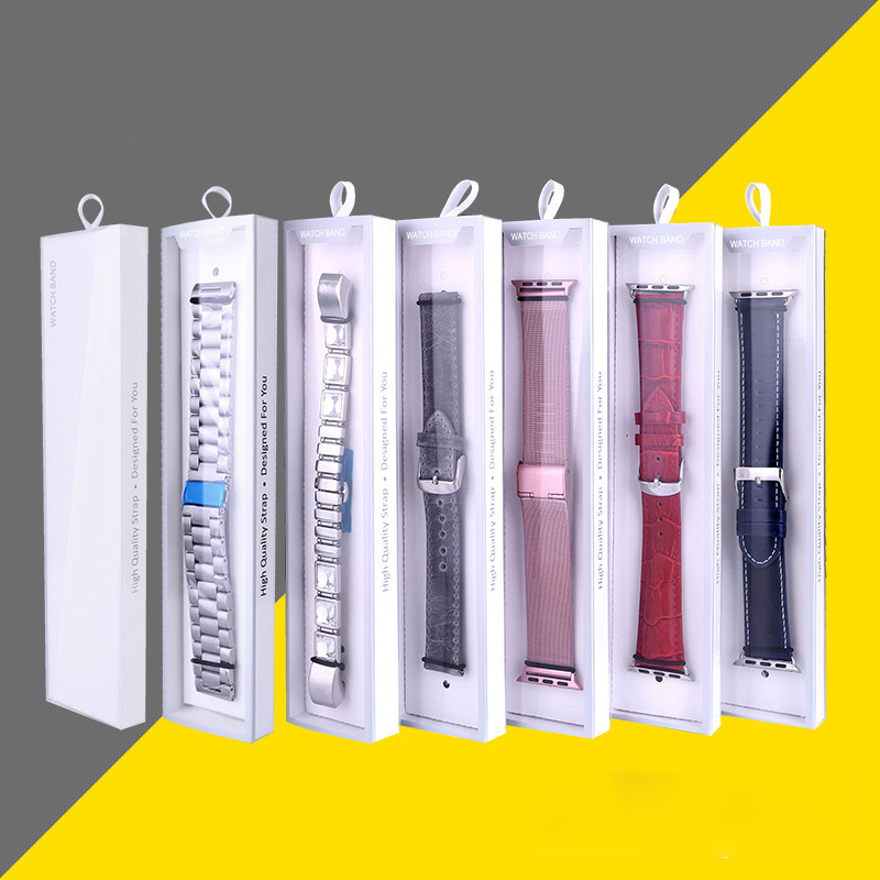 Universal Luxury Smart Watch Strap Packaging Box For Apple Watch Band Silicone Stainless Steel Nylon Leather