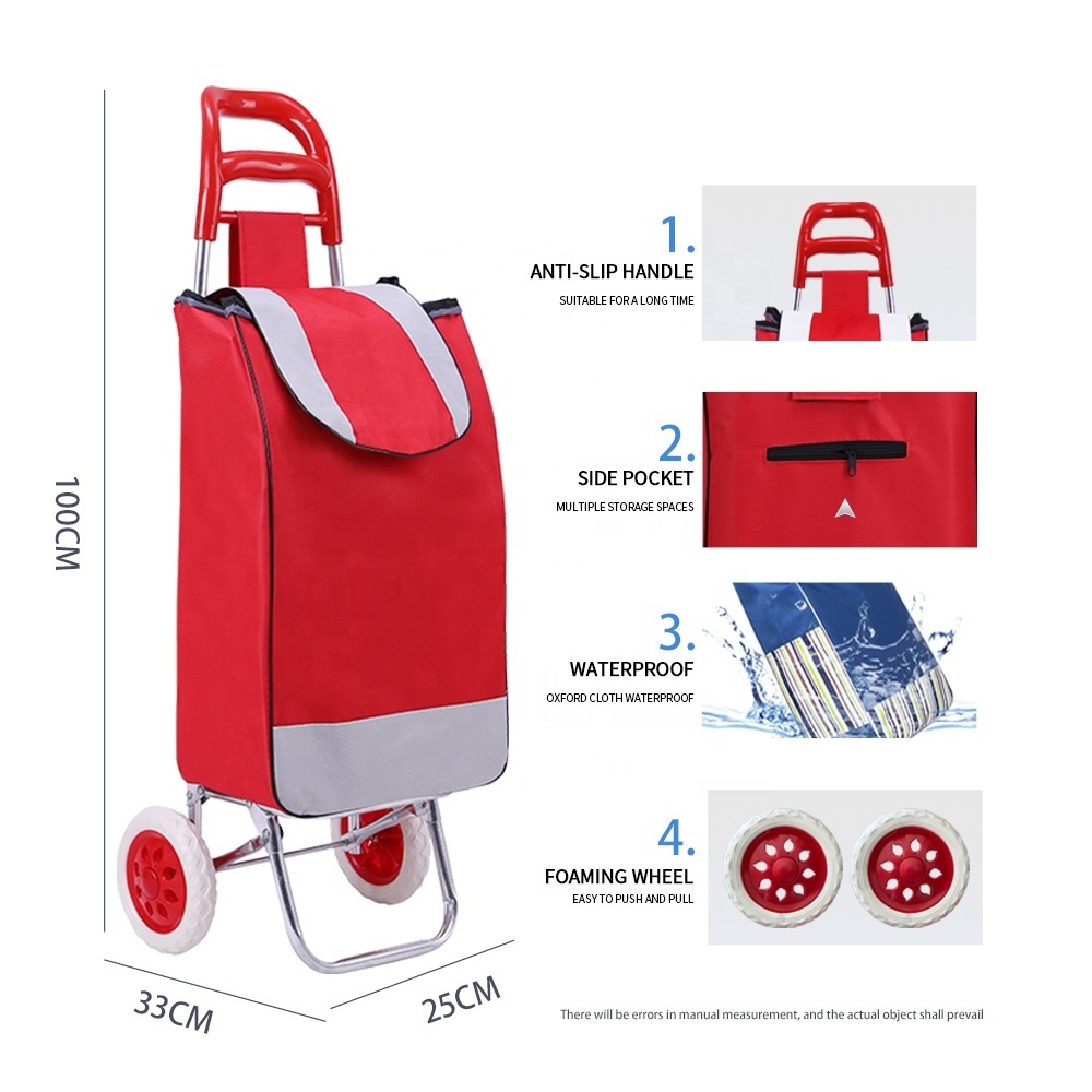 Hot seller shopping trolley bag with wheels trolley shopping bag Shopping Trolley Cart