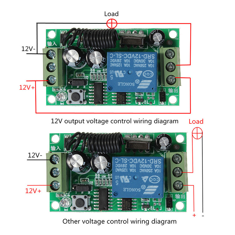 DC 12V-24V Superheterodyne Module RF Controllers Wireless Remote Control Switch For Automatic Door Motor