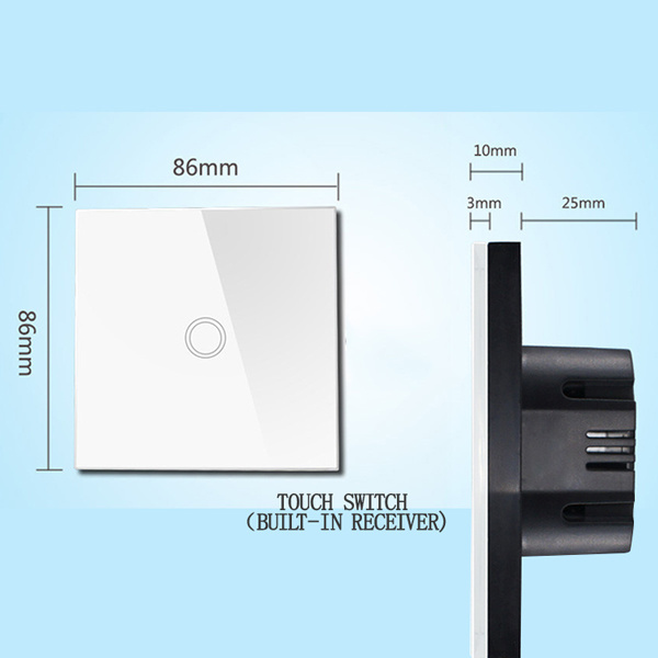 EU/US Smart Wifi Wall Touch Switch 1/2/3 Gang Glass Panel light Switch Black/white smart home