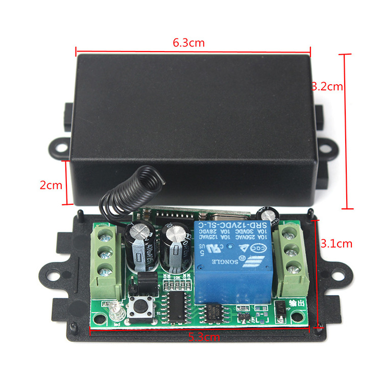 DC 12V-24V Superheterodyne Module RF Controllers Wireless Remote Control Switch For Automatic Door Motor