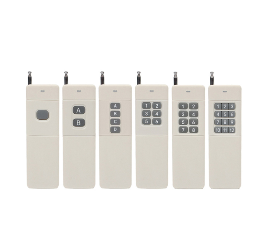 1/2/4/6/8/12 Button RF ASK 2262 1527 315/433MHz 3000m Long Range Wireless RF Transmitter Universal Remote Control