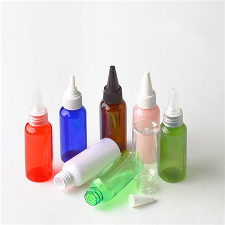 IBELONG Wholesale Blue Amber Clear Pink White Black Green 50ml Pointed Top Bottles for Ink Glue Bottle Supplier